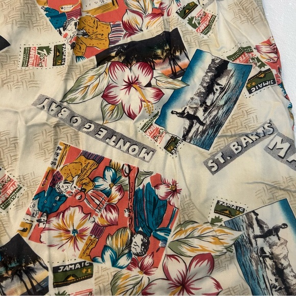 Caribbean Joe island Jamaica st barts montego sleeveless mini print dress - Picture 6 of 13